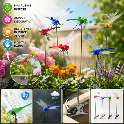 Libelule Decorative Anti-Insecte🚫(Set 5 Buc.)