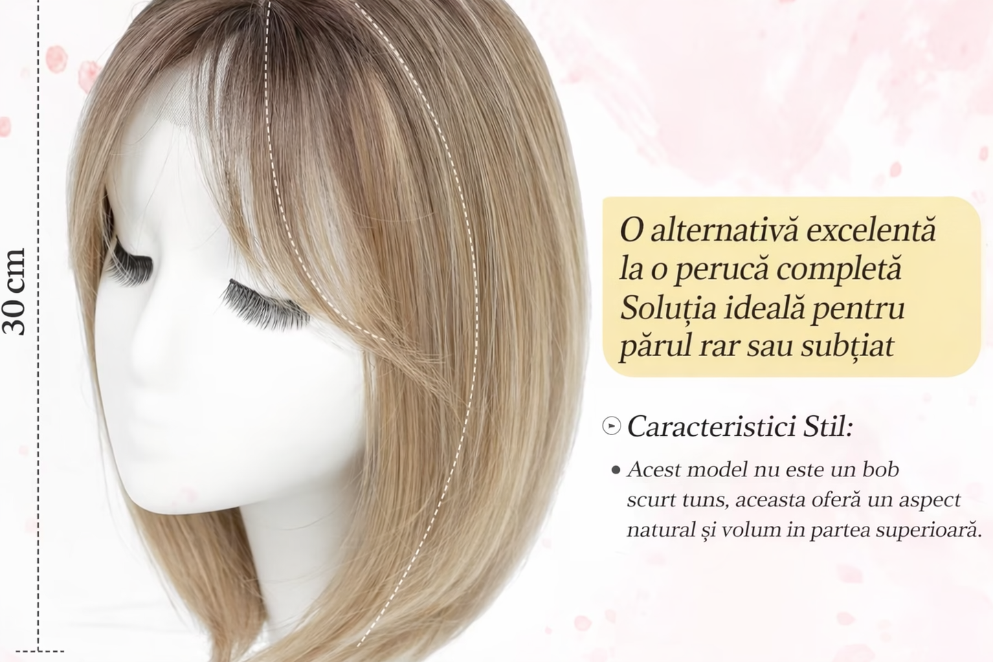 Perucă  Blondă MiraBella
