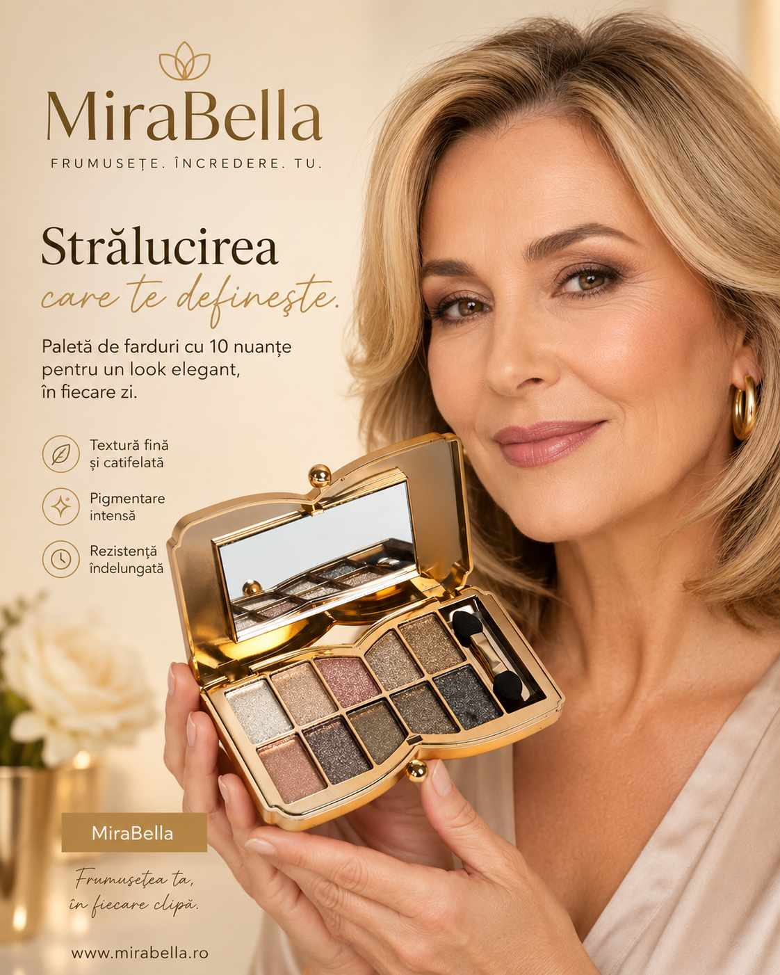 Paleta de Machiaj MiraBella✨10 Culori