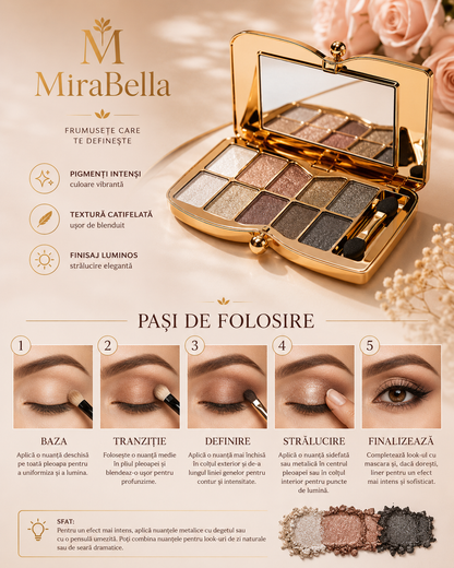 Paleta de Machiaj MiraBella✨10 Culori